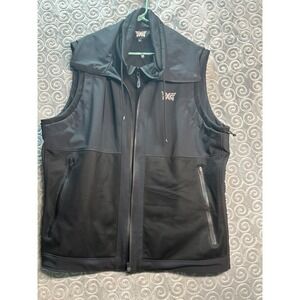 PXG Golf Parsons Vest Mens 2XL Full Zip Sleeveless Water Resistant Black‎ Mesh